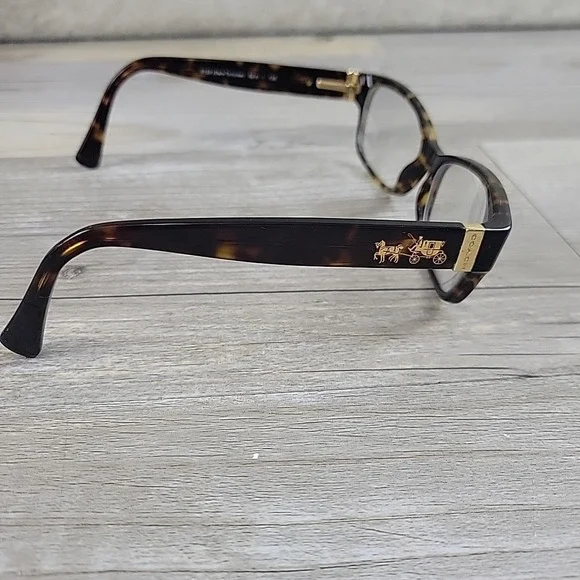 Coach HC 6078 5120 Dark Tortoise Eyeglass FRAMES ONLY 52-16-135 Full Rim - Picture 3 of 12